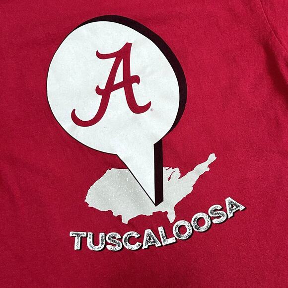 University Of Alabama Crimson Tide T Shirt Adult Small Red Short Sleeve NCAA - Picture 5 of 6